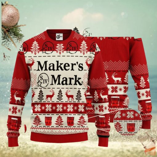 Maker’s Mark 3D Ugly Christmas Sweater Unisex Sweater Christmas Gift