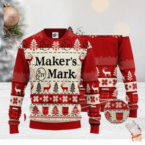 Maker’s Mark 3D Ugly Christmas Sweater Unisex Sweater Christmas Gift