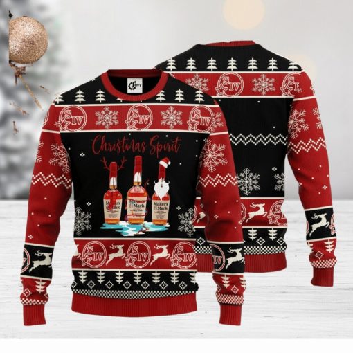 Maker’s Mark Christmas Spirit 3D Ugly Christmas Sweater Unisex Sweater Christmas Gift