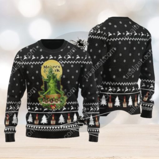 Maker’s Mark Grinch Snowflake Ugly Christmas Sweater For Men And Women