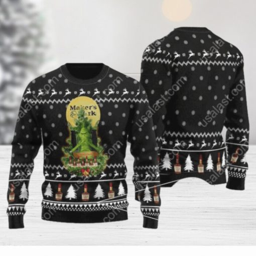 Maker’s Mark Grinch Snowflake Ugly Christmas Sweater For Men And Women