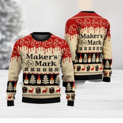 Makers Mark Ugly Sweater Beer Drinking