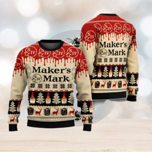 Makers Mark Ugly Sweater Beer Drinking