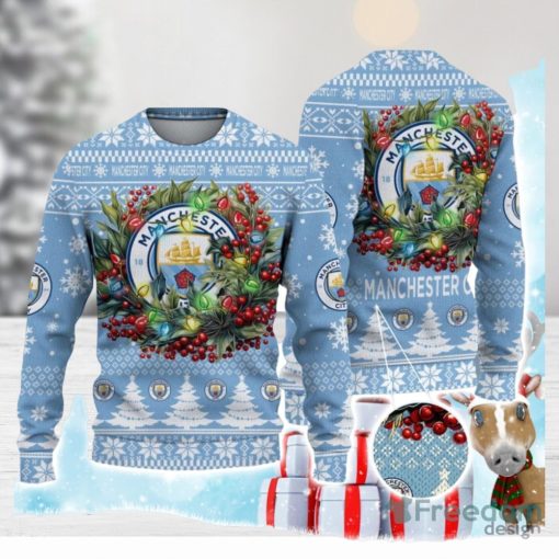 Manchester City F.C Ugly Christmas Sweater Gift Ideas For Fans