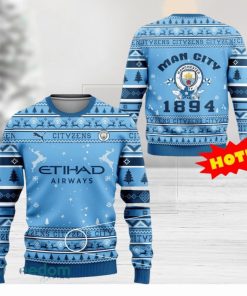 Manchester City FC Since 1894 3D Christmas Ugly Sweater