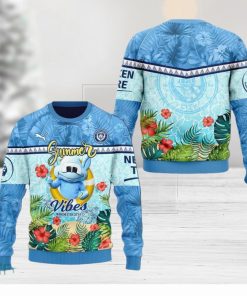 Manchester City Summer Vibers 3D Ugly Christmas Sweater