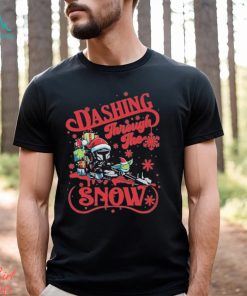 Mandalorian and Grogu Dashing Through the Snow Merry Christmas 2023 Shirt