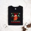 Swoledolph the red nosed gaindeer Christmas lights shirt