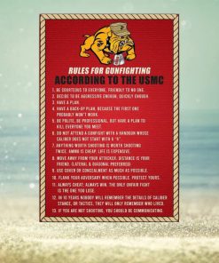Marine Poster Rules For Gunfighting Pitbull Marine