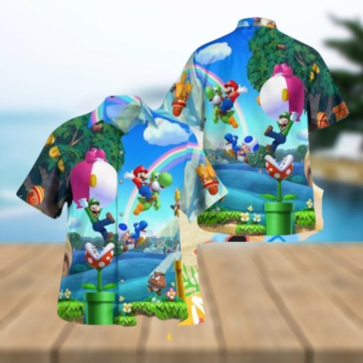 Mario Bros Tropical Hawaiian Shirt For Men And Women