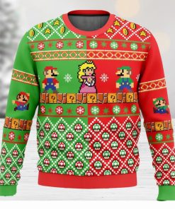 Mario Bros Ugly Christmas Sweater 3D All Over Printed Christmas Sweater