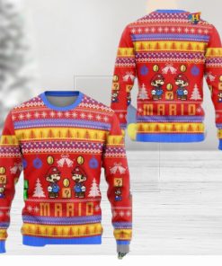 Mario Funny Ugly Christmas Sweater, Hilarious Xmas Gift for Gamers