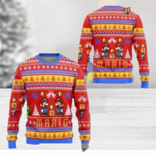 Mario Funny Ugly Christmas Sweater, Hilarious Xmas Gift for Gamers