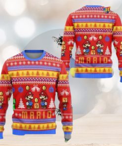 Mario Funny Ugly Christmas Sweater, Hilarious Xmas Gift for Gamers