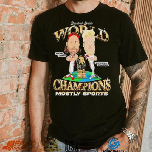 Mark Titus vs Brandon Walker Champions Mostly sports cartoon shirt