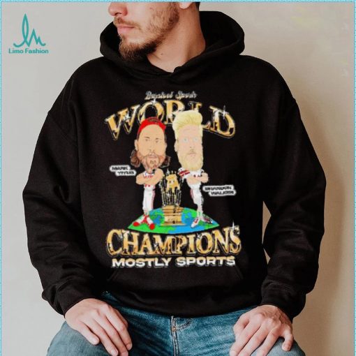 Mark Titus vs Brandon Walker Champions Mostly sports cartoon shirt