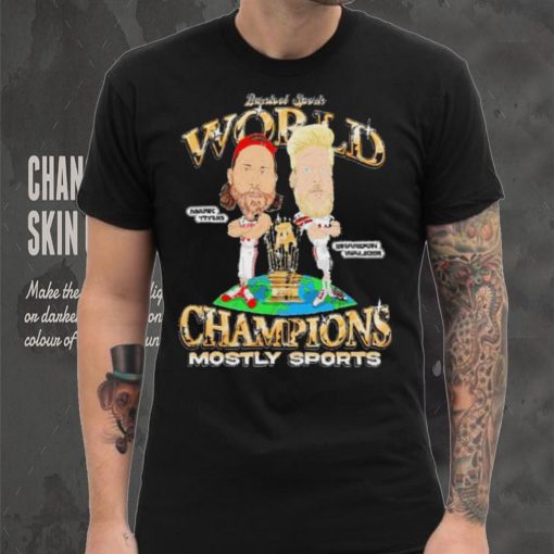 Mark Titus vs Brandon Walker Champions Mostly sports cartoon shirt