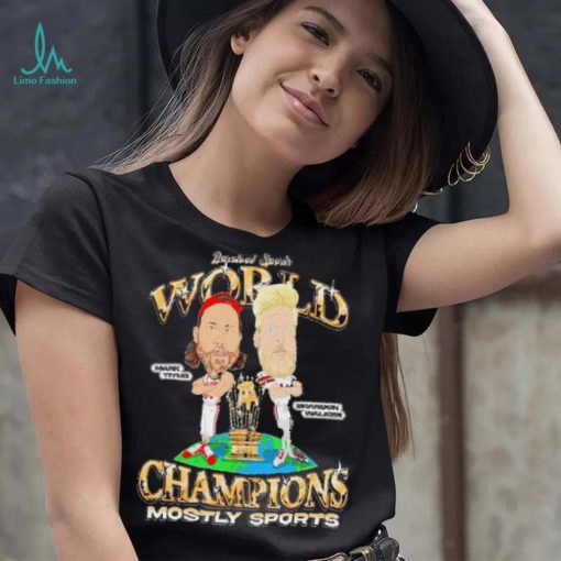 Mark Titus vs Brandon Walker Champions Mostly sports cartoon shirt