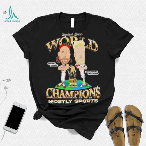 Mark Titus vs Brandon Walker Champions Mostly sports cartoon shirt