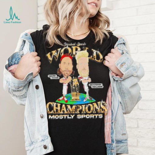 Mark Titus vs Brandon Walker Champions Mostly sports cartoon shirt