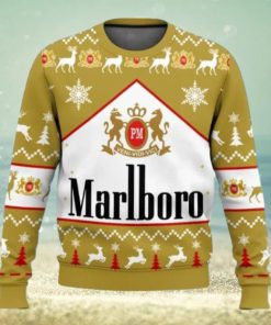 Marlboro Gold Cigarette Ugly Christmas Sweater