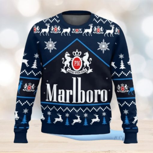 Marlboro Ice Blast Cigarette Ugly Christmas Sweater