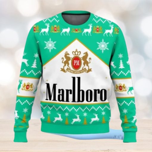 Marlboro Menthol Cigarette Ugly Christmas Sweater