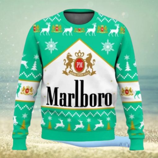 Marlboro Menthol Cigarette Ugly Christmas Sweater