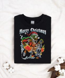 Marry Christmas Santa Monster Fink T shirt