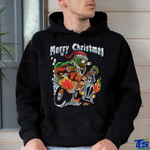 Marry Christmas Santa Monster Fink T shirt