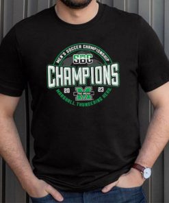 Marshall Thundering Herd Blue 84 2023 Sun Belt Men's Soccer Conference Tournament Champions T Shirt