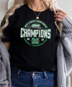 Marshall Thundering Herd Blue 84 2023 Sun Belt Men's Soccer Conference Tournament Champions T Shirt