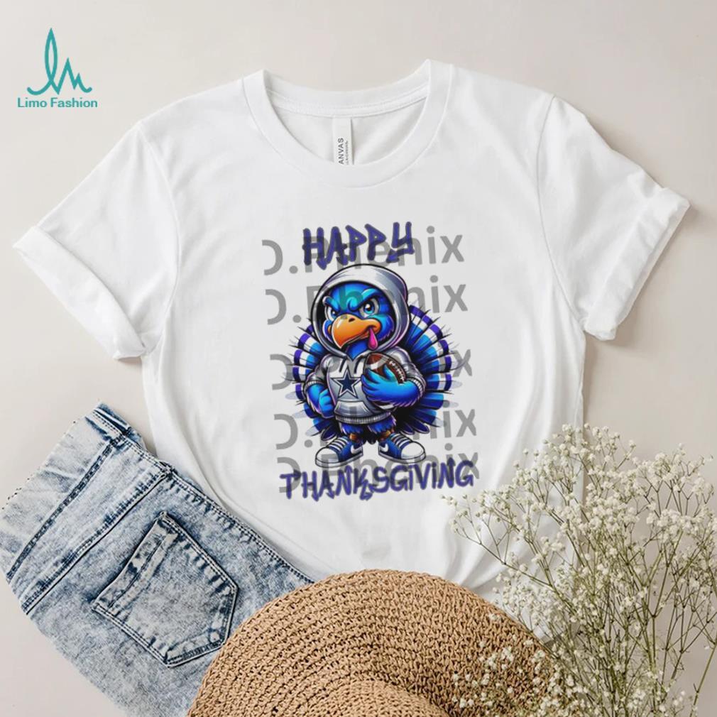 Mascot Dallas Cowboys Happy thanksgiving T shirt Mascot Dallas Cowboys Happy thanksgiving T shirt