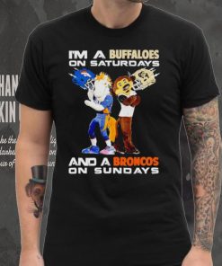 Mascot I’m a Buffaloes on Saturdays and a Broncos on Sundays shirt