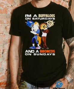 Mascot I’m a Buffaloes on Saturdays and a Broncos on Sundays shirt