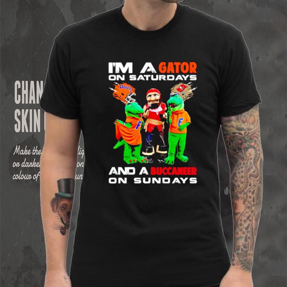 Mascot I’m a Gator on Saturdays and a Buccaneer on Sundays shirt Mascot I’m a Gator on Saturdays and a Buccaneer on Sundays shirt