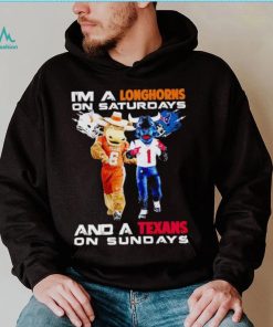 Mascot I’m a Longhorns on Saturdays and a Texans on Sundays shirt