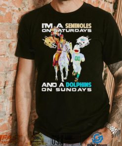 Mascot I’m a Seminoles on Saturdays and a Dolphins on Sundays shirt