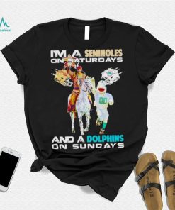 Mascot I’m a Seminoles on Saturdays and a Dolphins on Sundays shirt