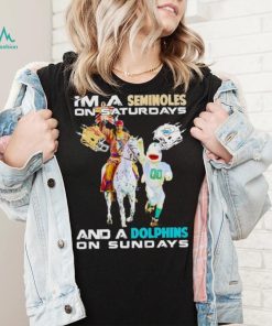 Mascot I’m a Seminoles on Saturdays and a Dolphins on Sundays shirt