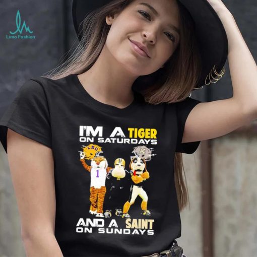 Mascot I’m a Tiger on Saturdays and a Saint on Sundays shirt