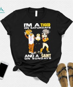Mascot I’m a Tiger on Saturdays and a Saint on Sundays shirt