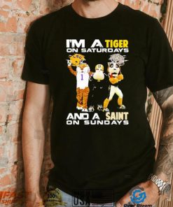 Mascot I’m a Tiger on Saturdays and a Saint on Sundays shirt