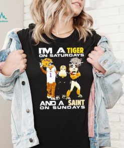 Mascot I’m a Tiger on Saturdays and a Saint on Sundays shirt