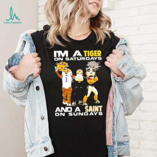 Mascot I’m a Tiger on Saturdays and a Saint on Sundays shirt
