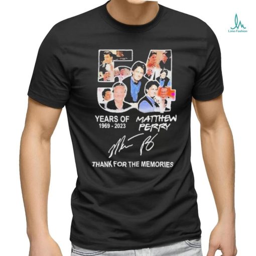 Matthew Perry Thank You For The Memories 1969 2023 Signature Shirt