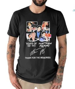 Matthew Perry Thank You For The Memories 1969 2023 Signature Shirt