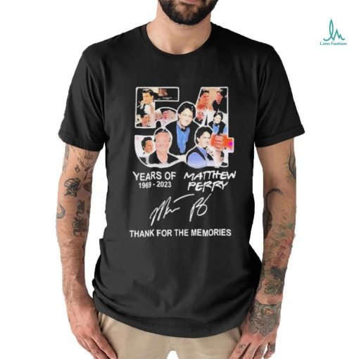 Matthew Perry Thank You For The Memories 1969 2023 Signature Shirt
