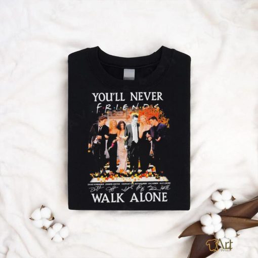 Matthew Perry you’ll never friends walk alone signatures thanksgiving t shirt
