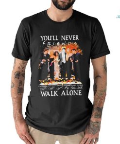 Matthew Perry you’ll never friends walk alone signatures thanksgiving t shirt
